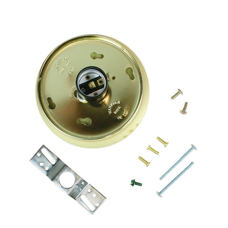 Jandorf Jandorf Brass Glass Holder Kit 1 pk 60222